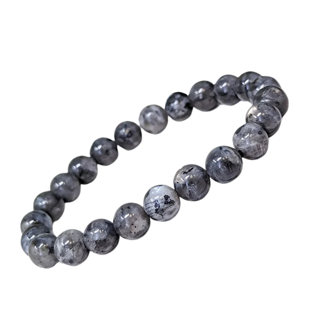 Larvikite Bracelet – Natural Healing Stone Bracelet for Protection, Intuition & Grounding
