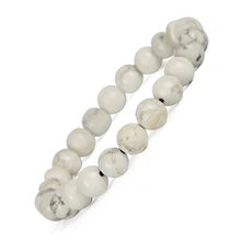 Howlite Bracelet – Healing Crystal Jewellery for Calm, Focus & Emotional Wellness
