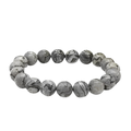 Black Picasso Jasper Bracelet - Helps in Grounding, Resilience, and Emotional Balance - Suitable for Unisex